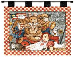 Always Room for Friends Tapestry Wall Hanging